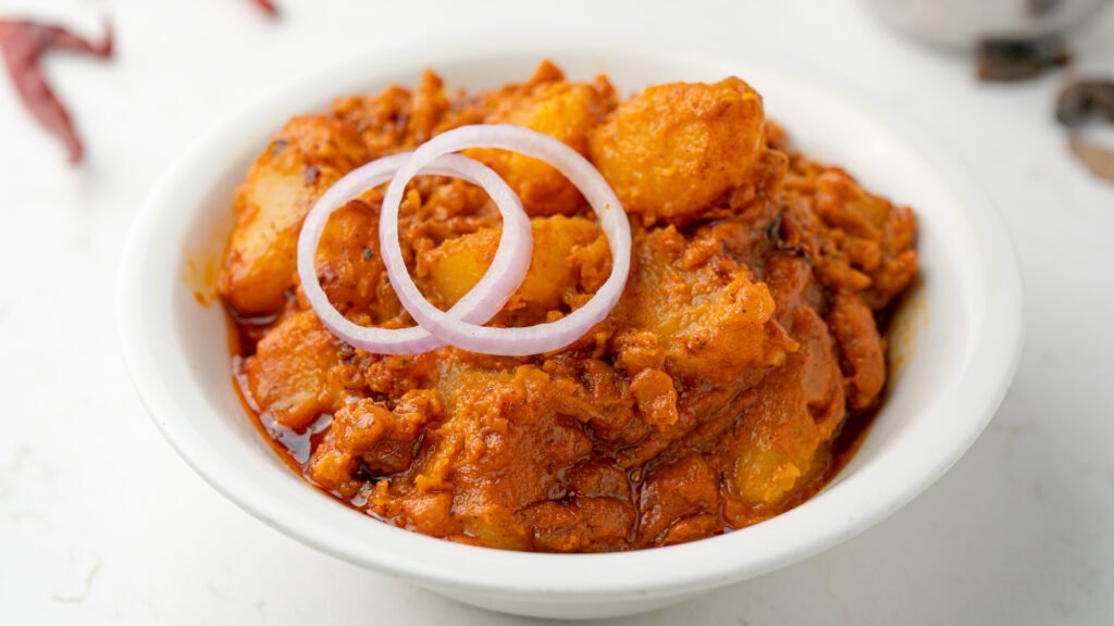 Aloo Punjabi curry served at Sangam Vegetarian Restaurant