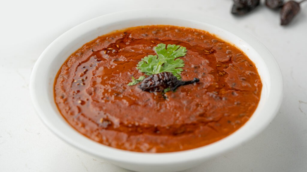 Daal Kolhapuri spicy Indian lentil curry at Sangam Restaurant Dubai