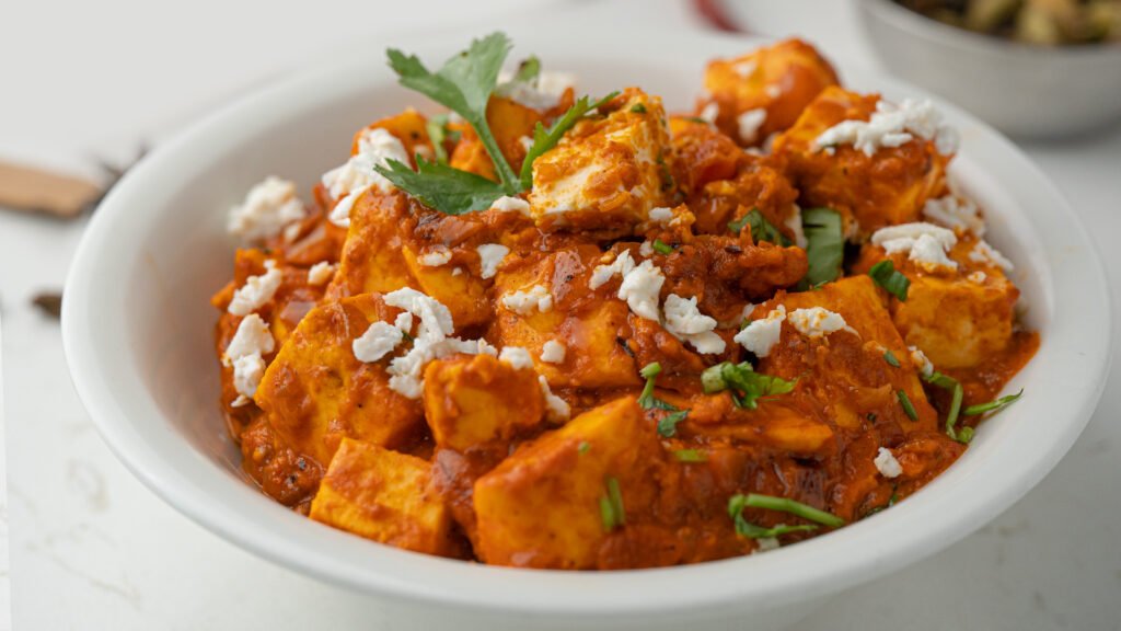 Paneer TakaTak Indian stir-fry with paneer and vegetables at Sangam Vegetarian Restaurant Dubai